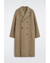 COS - Double-Faced Wool-Blend Long Coat - Lyst