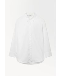 COS - The Oversized Cotton-sateen Shirt - Lyst