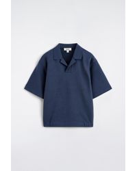 COS - Jersey-Bonded Cotton-Twill Polo Shirt - Lyst