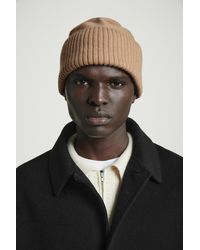 COS - Beanie Aus Strukturierter Wolle - Lyst