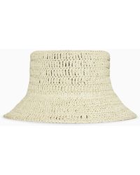 COS - Woven Straw Bucket Hat - Lyst