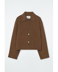 COS - Boxy Double-faced Wool Jacket - Lyst