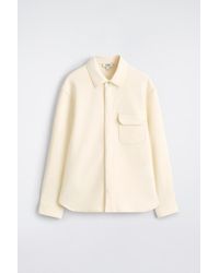 COS - Boiled-Wool Overshirt - Lyst