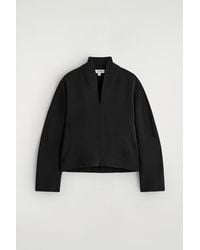 COS - Draped-Collar Blouse - Lyst