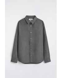 COS - Relaxed Wool-Flannel Shirt - Lyst