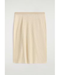 COS - Sheer Knitted Silk-Cashmere Skirt - Lyst