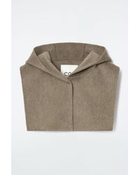 COS - Double-faced Wool Hybrid Hood - Lyst