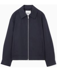 COS - Collared Cotton Jacket - Lyst