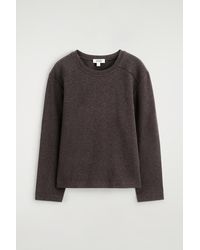 COS - Cotton Long-Sleeved Top - Lyst