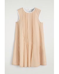 COS - Layered Pintucked Mini Dress - Lyst