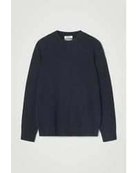 COS - Regular Ribbed-knit Cotton Jumper - Lyst