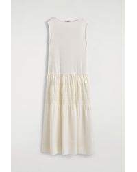 COS - Tiered Gathered Midi Dress - Lyst