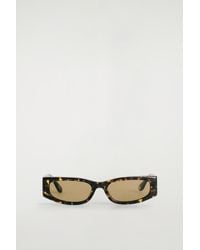 COS - Slim Rectangular Sunglasses - Lyst