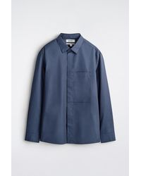 COS - Slim Pocket-Detail Cotton-Poplin Shirt - Lyst
