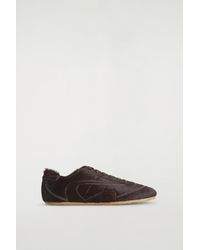 COS - Sneakers Aus Leder Mit Ponyhaar-Effekt - Lyst