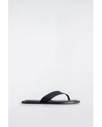 COS - Leather Flip Flops - Lyst