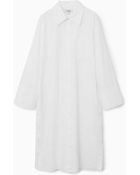COS - Deconstructed Midi Shirt Dress - Lyst