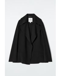 COS - Blazer En Crêpe Fluide - Lyst