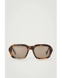 COS - Square-Frame Aviator Sunglasses - Lyst