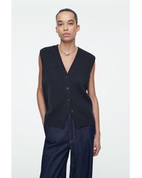 COS - Strickweste Aus Kaschmir-mix - Lyst