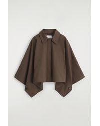 COS - Cropped Trench Coat Cape - Lyst