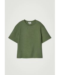 COS - Relaxed Woven Linen T-Shirt - Lyst