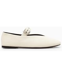 COS - Buckled Ballet Flats - Lyst