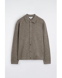 COS - Knitted Merino Wool Shirt - Lyst
