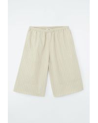 COS - Pinstriped Knee-length Shorts - Lyst