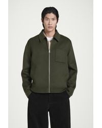 COS - Harrington-Wolljacke Aus Doubleface-Material - Lyst
