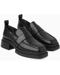 Loafers Damen Lack Slipper Quasten Wedges Leder-Optik 815030 Schuhe 