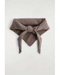 COS - Cashmere Triangle Scarf - Lyst