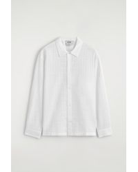 COS - Checked Cotton-Jacquard Shirt - Lyst