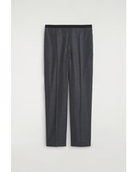 COS - Wool-Flannel Straight-Leg Trousers - Lyst