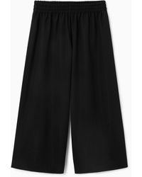 COS - Wide-leg Jersey Culottes - Lyst