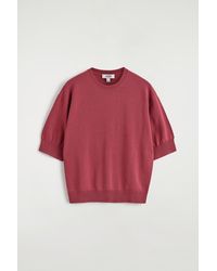 COS - Knitted Cotton T-Shirt - Lyst
