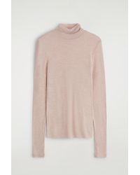 COS - Merino Wool High-Neck Top - Lyst