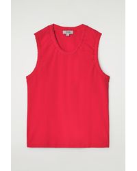 COS - Gathered Cotton Tank Top - Lyst