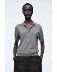COS - Poloshirt Aus Merinowoll-Mix - Lyst