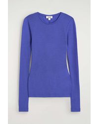 COS - Slim Merino Wool Top - Lyst