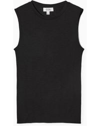 COS - Merino Wool Knitted Tank Top - Lyst