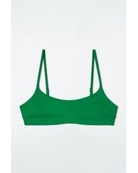 COS - Scoop-neck Bikini Top - Lyst
