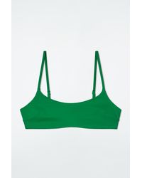 COS - Scoop-neck Bikini Top - Lyst