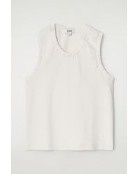 COS - Gathered Cotton Tank Top - Lyst