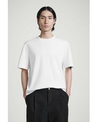 COS - T-Shirt Aus Baumwolle Mit Rundhalsausschnitt - Lyst