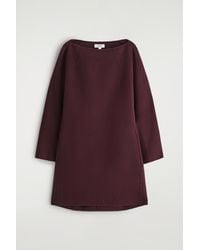 COS - Double-Faced Wool Mini Dress - Lyst