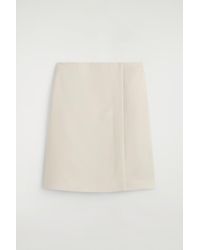 COS - Satin Wrap Skirt - Lyst