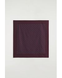COS - Geometric-Print Mulberry Silk Scarf - Lyst