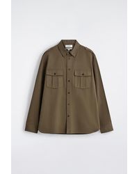 COS - Epaulette-Detail Cotton Shirt - Lyst