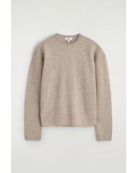 COS - Pullover Aus Merinowolle Mit Rundhalsausschnitt - Lyst